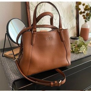 Kate Spade camel-tan leather bag